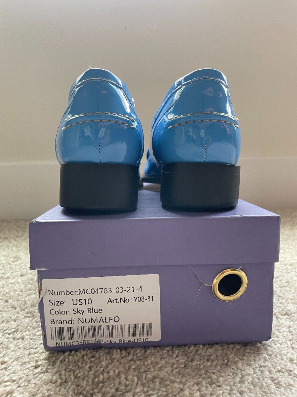 Electric Blue Numaleo Loafers